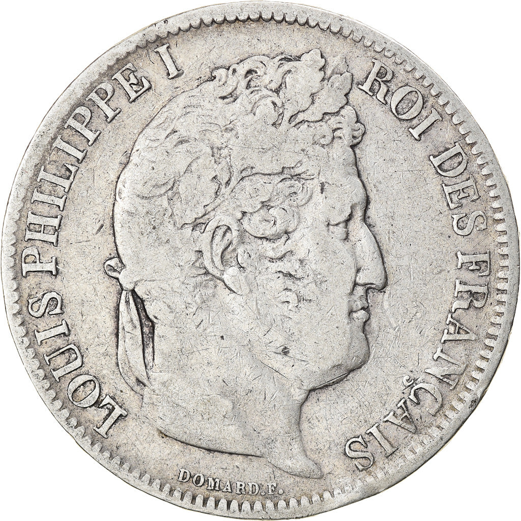 Moneta, Francia, Louis-Philippe, 5 Francs, 1831, Lille, MB, Argento, KM:745.13