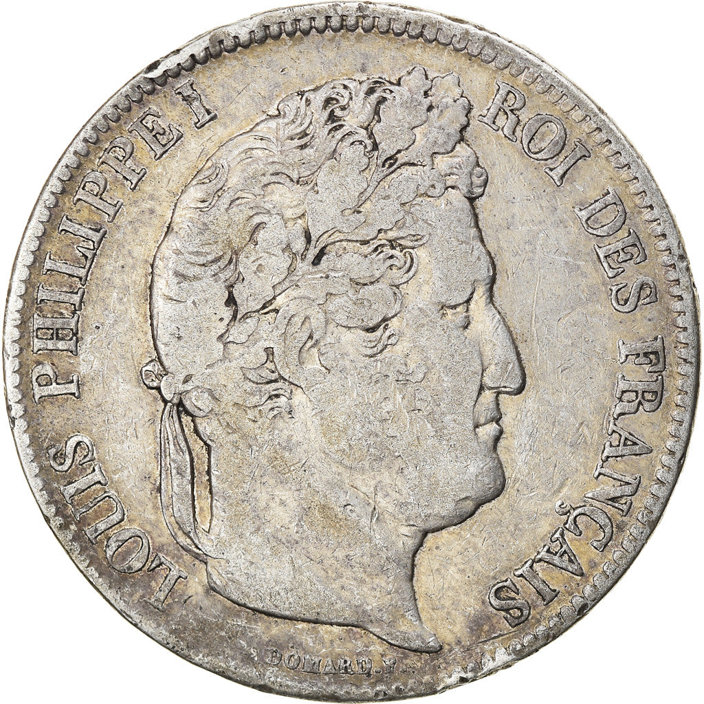 Munten, Frankrijk, Louis-Philippe, 5 Francs, 1833, Lille, FR+, Zilver