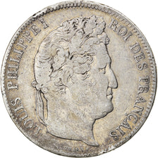 Munten, Frankrijk, Louis-Philippe, 5 Francs, 1833, Lille, FR+, Zilver