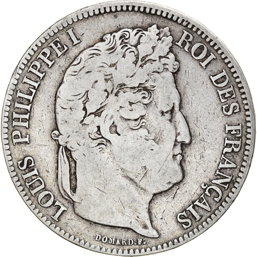 Moneta, Francia, Louis-Philippe, 5 Francs, 1834, Lille, MB, Argento, KM:749.13