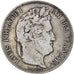 Moeda, França, Louis-Philippe, 5 Francs, 1835, Lille, VF(20-25), Prata