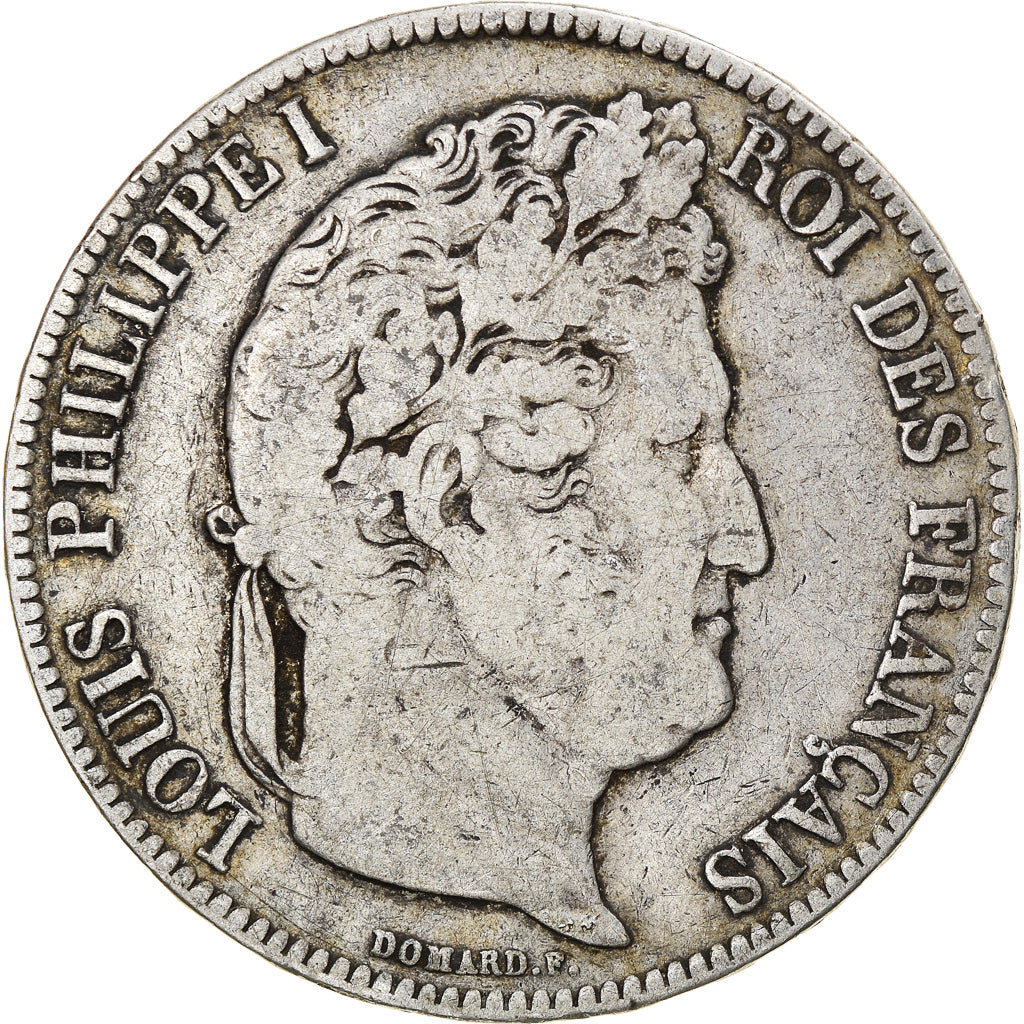 Munten, Frankrijk, Louis-Philippe, 5 Francs, 1836, Lille, FR, Zilver, KM:749.13
