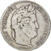 Moneda, Francia, Louis-Philippe, 5 Francs, 1837, Lille, BC+, Plata, KM:749.13