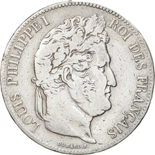 Munten, Frankrijk, Louis-Philippe, 5 Francs, 1838, Lille, FR, Zilver, KM:749.13