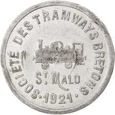 Saint-Malo, Société des tramways Bretons, 10 Centimes 1921, Elie 40.2