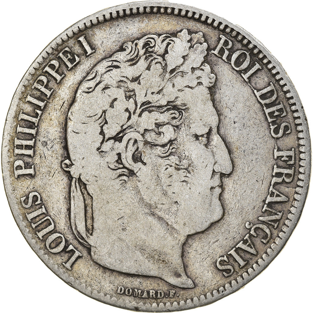Moneta, Francia, Louis-Philippe, 5 Francs, 1841, Lille, MB, Argento, KM:749.13