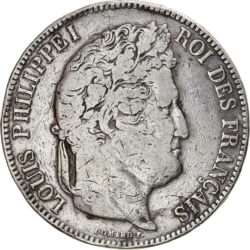 Monnaie, France, Louis-Philippe, 5 Francs, 1842, Lille, TB, Argent, Gadoury:678