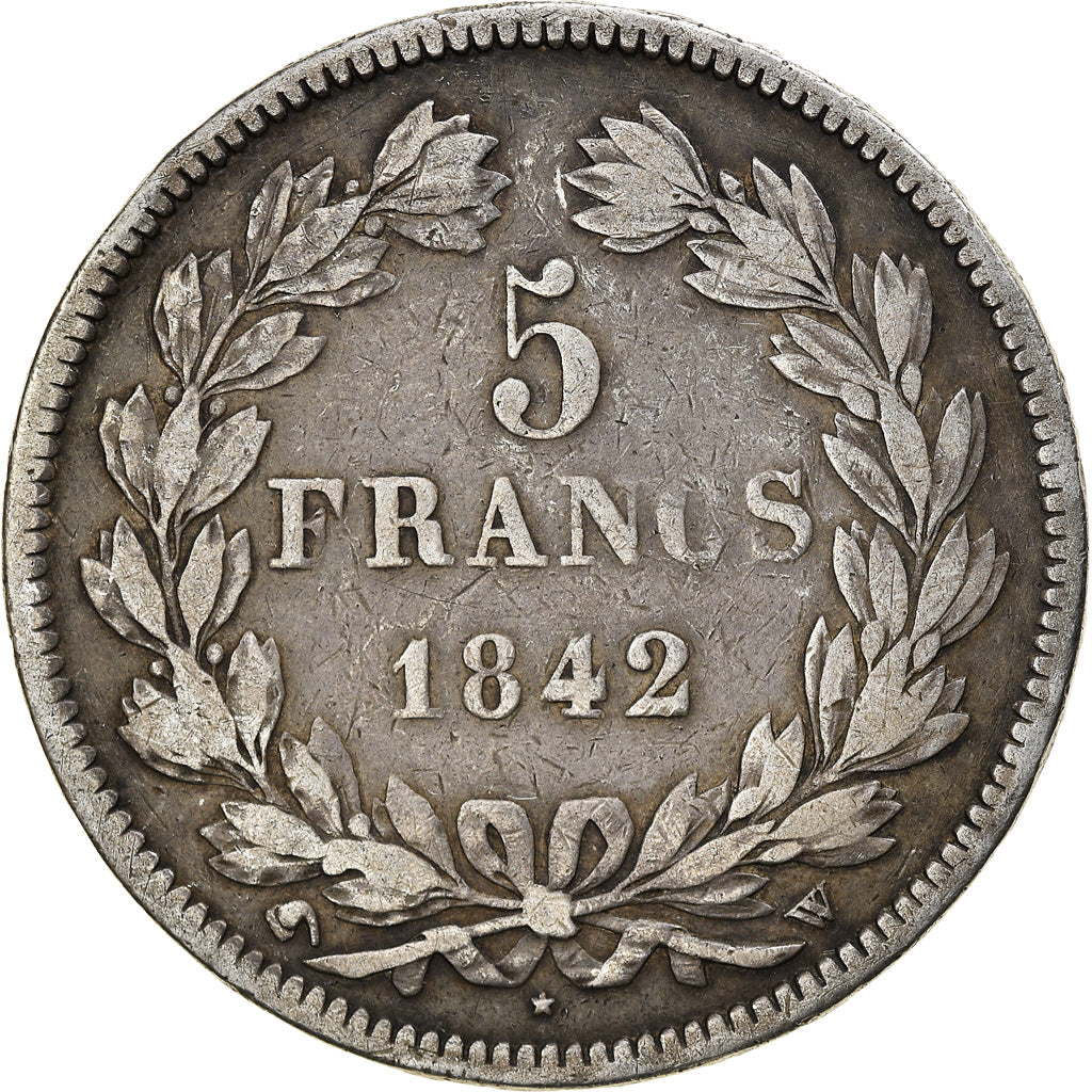 Münze, Frankreich, Louis-Philippe, 5 Francs, 1842, Lille, S, Silber, KM:749.13