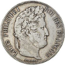 Munten, Frankrijk, Louis-Philippe, 5 Francs, 1843, Lille, FR+, Zilver