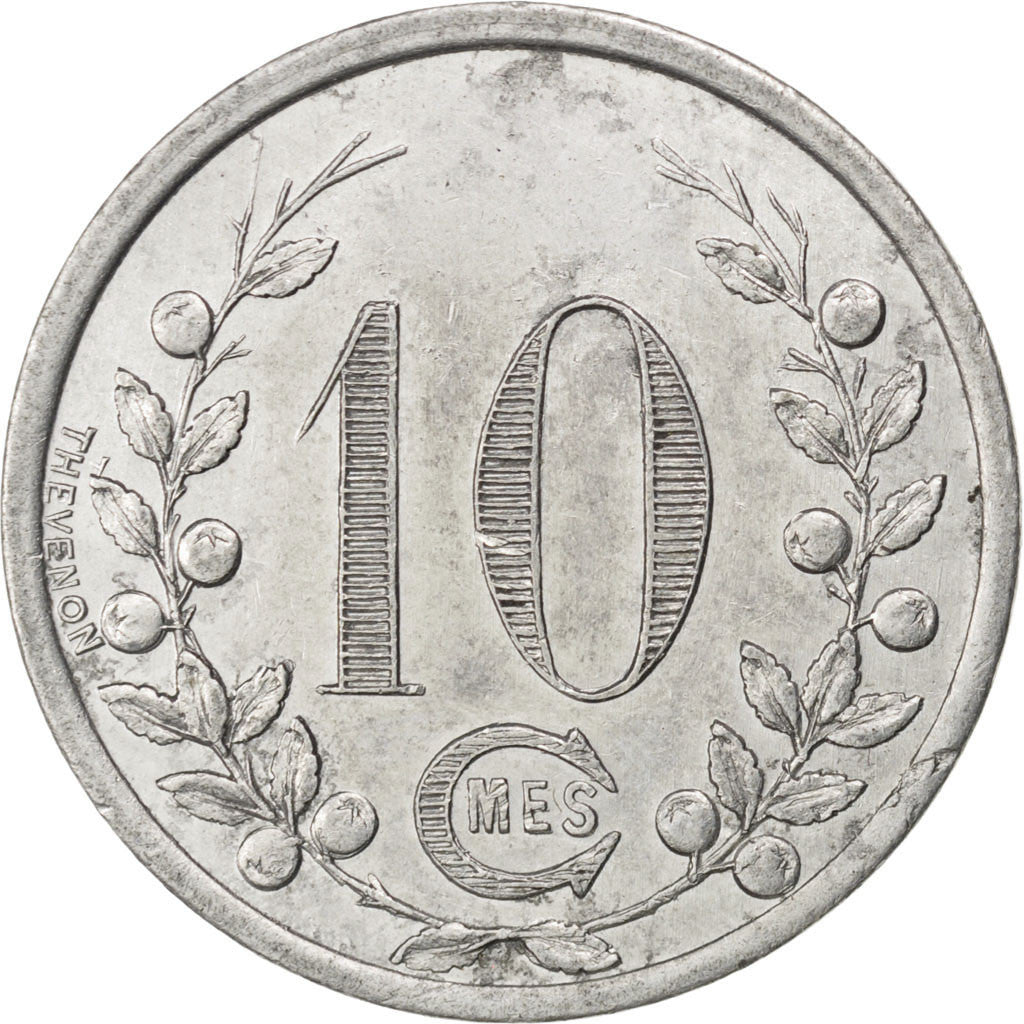 Francia, 10 Centimes, 1921, BB, Alluminio, Elie:40.2