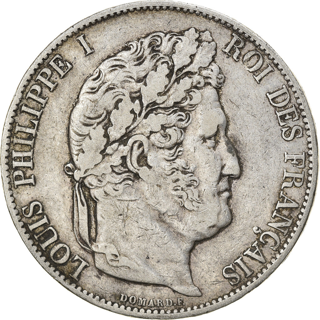 Monnaie, France, Louis-Philippe, 5 Francs, 1844, Lille, TB+, Argent