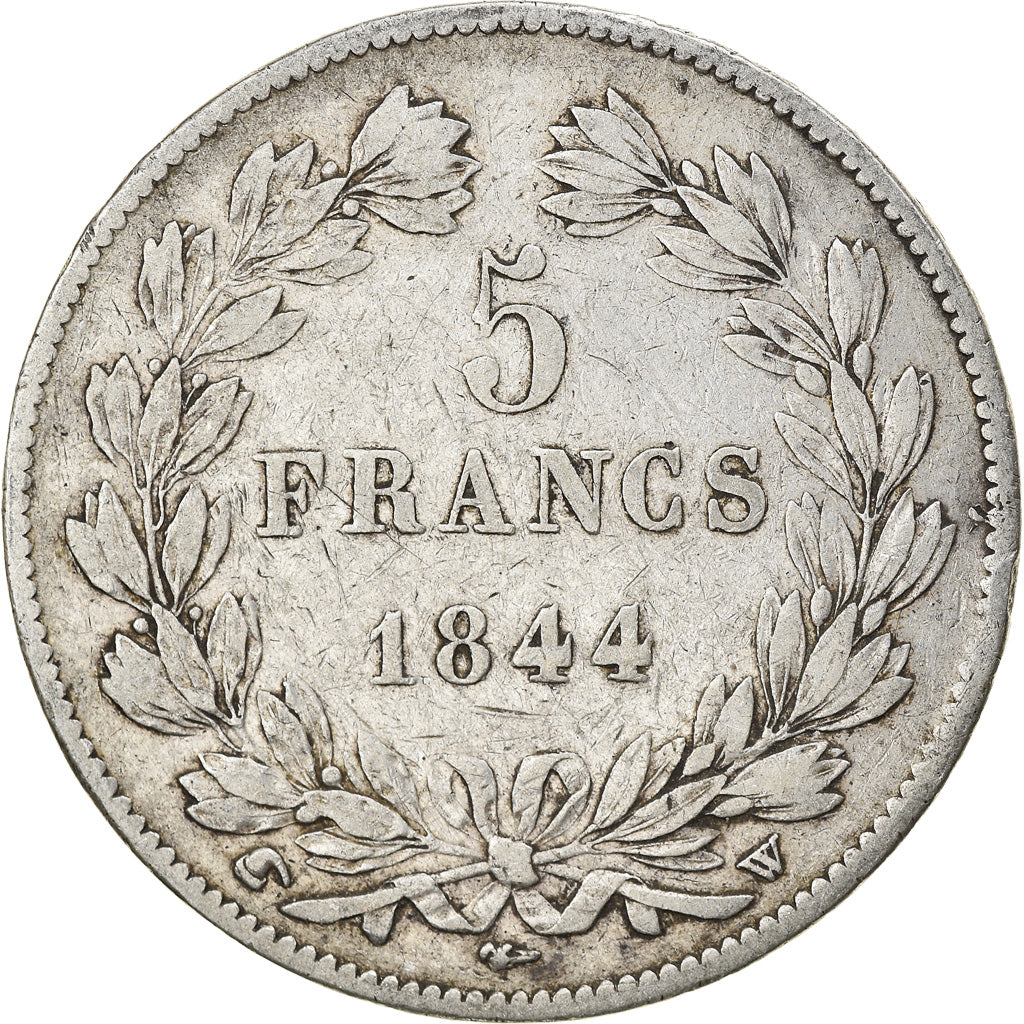 Monnaie, France, Louis-Philippe, 5 Francs, 1844, Lille, TB+, Argent