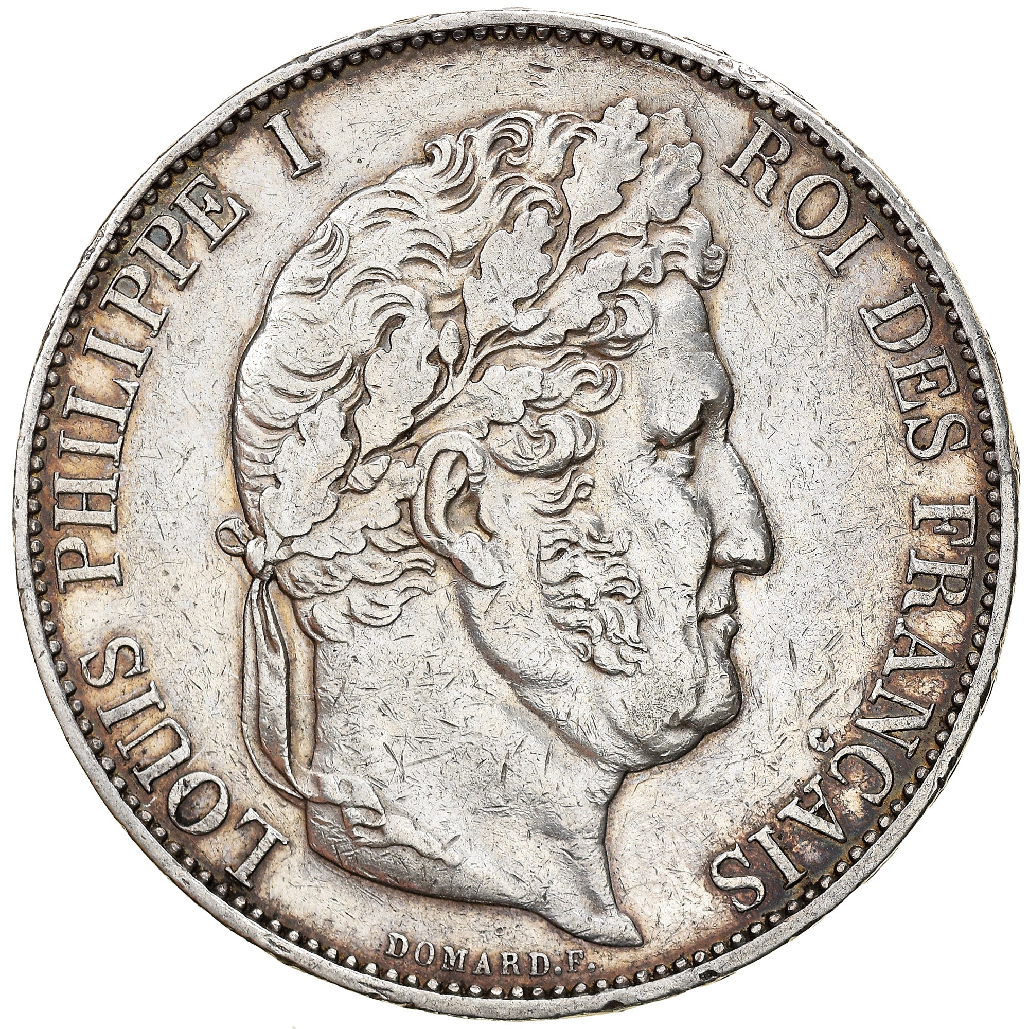 Moneta, Francia, Louis-Philippe, 5 Francs, 1845, Lille, BB, Argento, KM:749.13