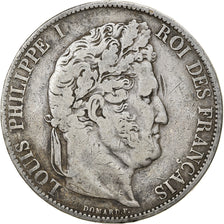 Moneta, Francia, Louis-Philippe, 5 Francs, 1846, Lille, MB+, Argento, KM:749.13