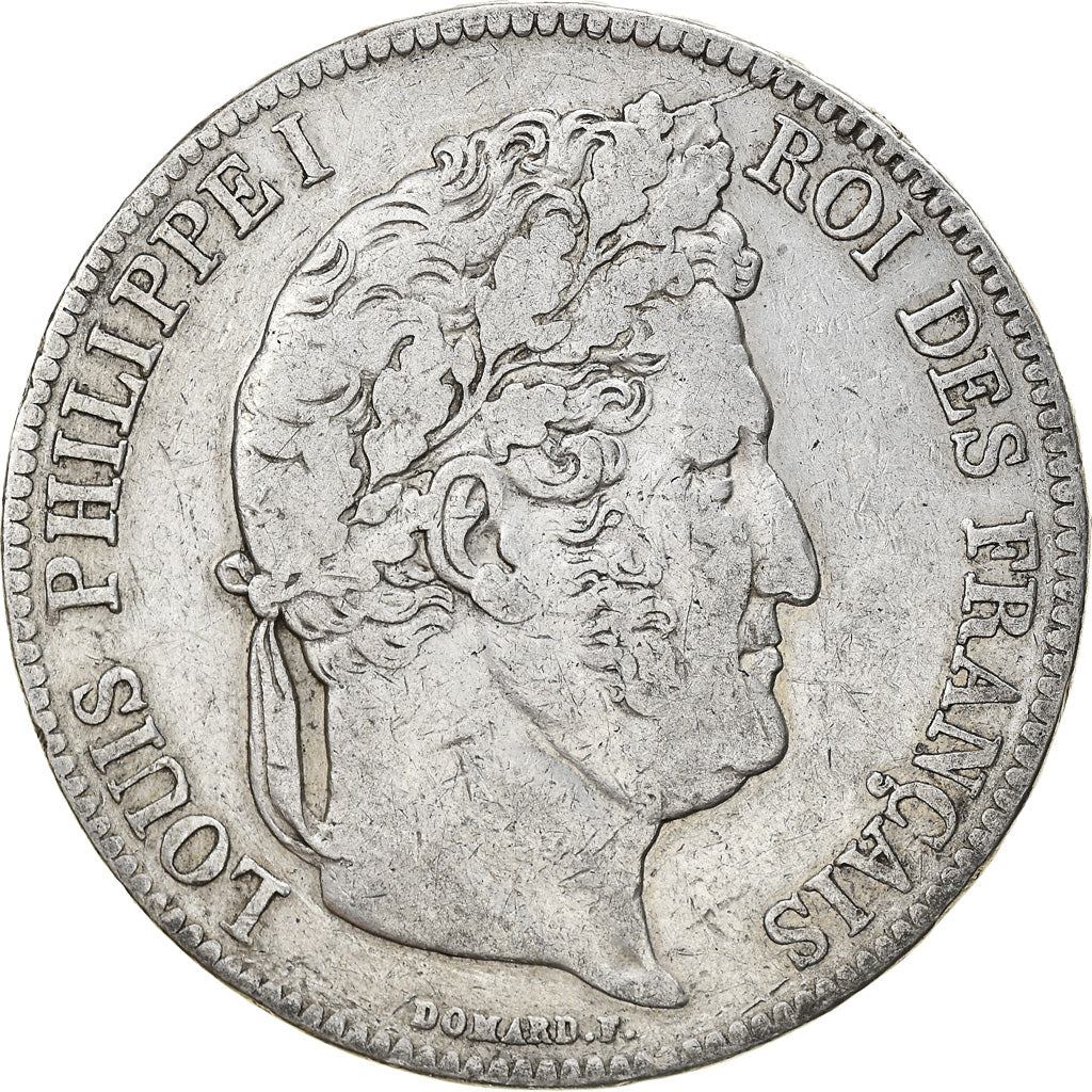 Moneta, Francja, Louis-Philippe, 5 Francs, 1840, Rouen, VF(30-35), Srebro