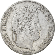 Moneta, Francja, Louis-Philippe, 5 Francs, 1840, Rouen, VF(30-35), Srebro