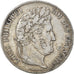 Moneta, Francia, Louis-Philippe, 5 Francs, 1840, Rouen, MB+, Argento, KM:749.2