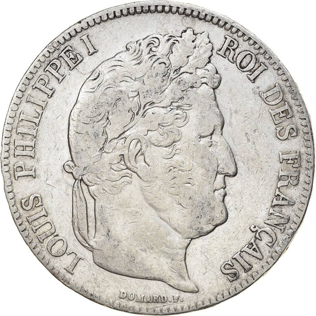 Monnaie, France, Louis-Philippe, 5 Francs, 1839, Rouen, TB, Argent, Gadoury:678