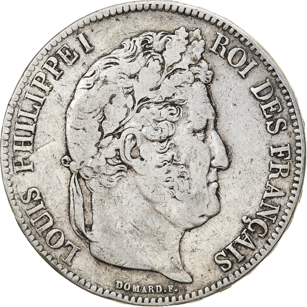 Münze, Frankreich, Louis-Philippe, 5 Francs, 1837, Rouen, S, Silber, KM:749.2