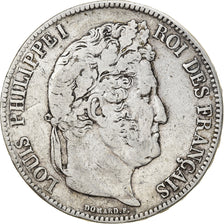 Münze, Frankreich, Louis-Philippe, 5 Francs, 1837, Rouen, S, Silber, KM:749.2