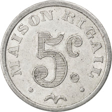 France, 5 Centimes, EF(40-45), Aluminium, Elie #10.1, 1.15