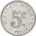 France, 5 Centimes, EF(40-45), Aluminium, Elie #10.1, 1.15