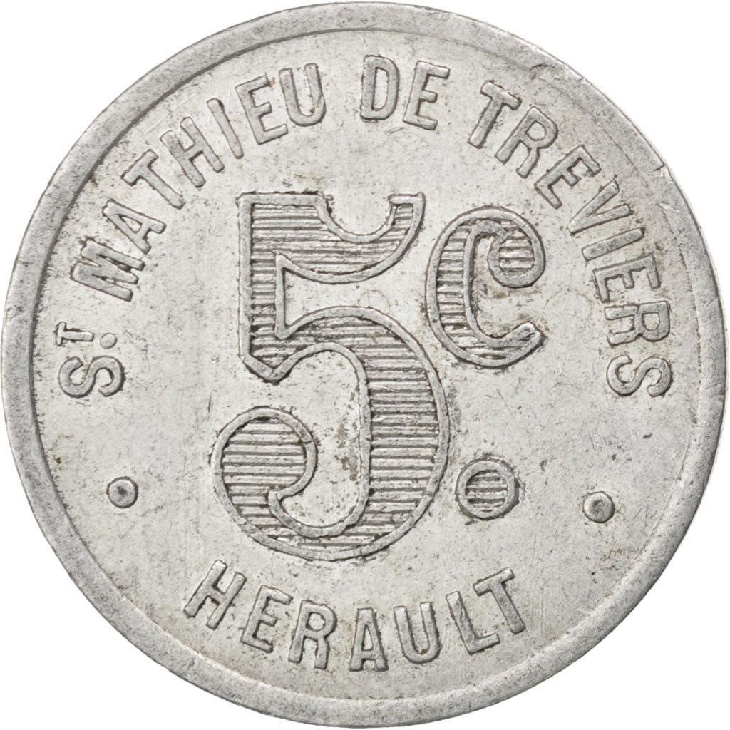 France, 5 Centimes, EF(40-45), Aluminium, Elie #10.1, 1.15
