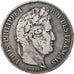 Moneta, Francia, Louis-Philippe, 5 Francs, 1836, Rouen, MB+, Argento, KM:749.2