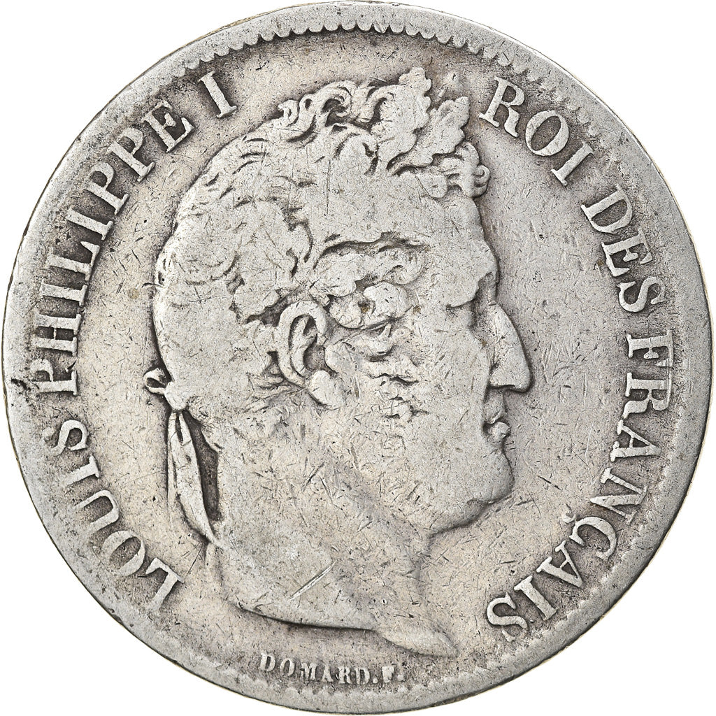 Coin, France, Louis-Philippe, 5 Francs, 1831, Rouen, VF(20-25), Silver