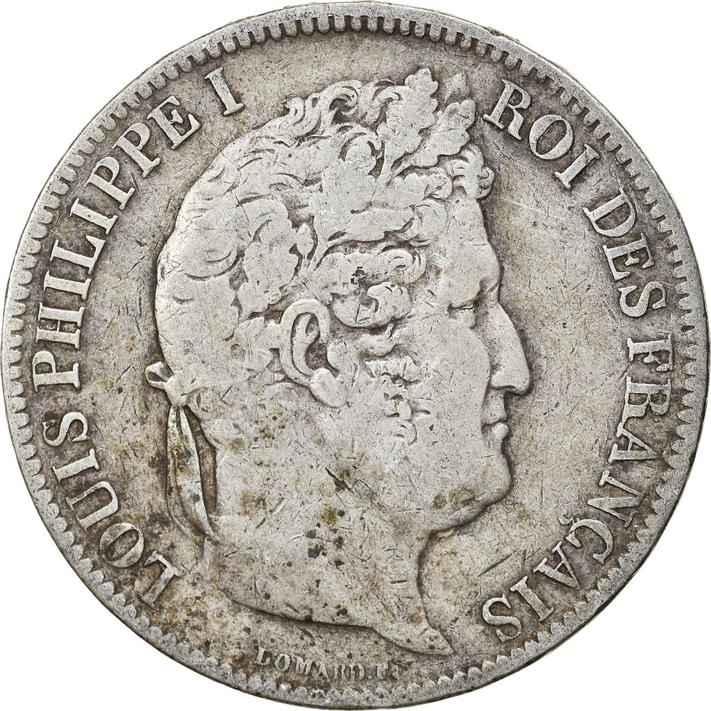 Coin, France, Louis-Philippe, 5 Francs, 1831, Rouen, VF(20-25), Silver