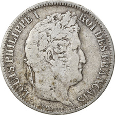 Coin, France, Louis-Philippe, 5 Francs, 1831, Rouen, VF(20-25), Silver