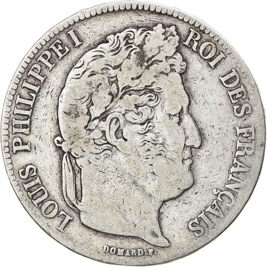 Münze, Frankreich, Louis-Philippe, 5 Francs, 1835, Strasbourg, S, Silber
