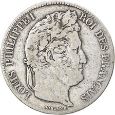 Münze, Frankreich, Louis-Philippe, 5 Francs, 1835, Strasbourg, S, Silber