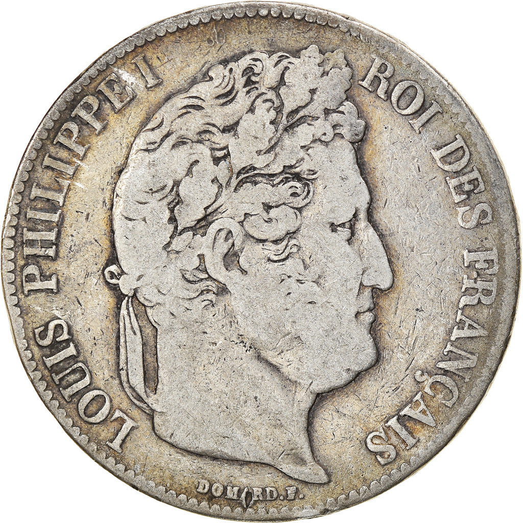 Munten, Frankrijk, Louis-Philippe, 5 Francs, 1836, Strasbourg, FR, Zilver