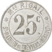 Moneda, Francia, 25 Centimes, MBC, Aluminio, Elie:10.3b