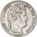 Moeda, França, Louis-Philippe, 5 Francs, 1842, Strasbourg, VF(30-35), Prata