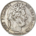 Moneta, Francia, Louis-Philippe, 5 Francs, 1842, Strasbourg, MB+, Argento