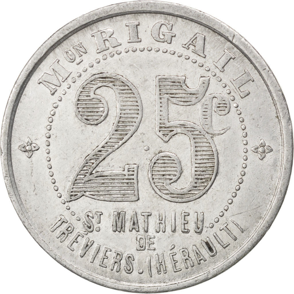 France, 25 Centimes, EF(40-45), Aluminium, Elie #10.3c, 2.06