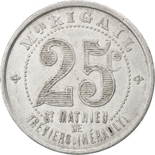 France, 25 Centimes, EF(40-45), Aluminium, Elie #10.3c, 2.06
