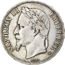 Moneta, Francia, Napoléon III, 5 Francs, 1869, Strasbourg, BB, Argento