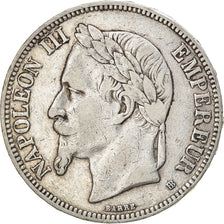 Münze, Frankreich, Napoléon III, 5 Francs, 1870, Strasbourg, SS, Silber