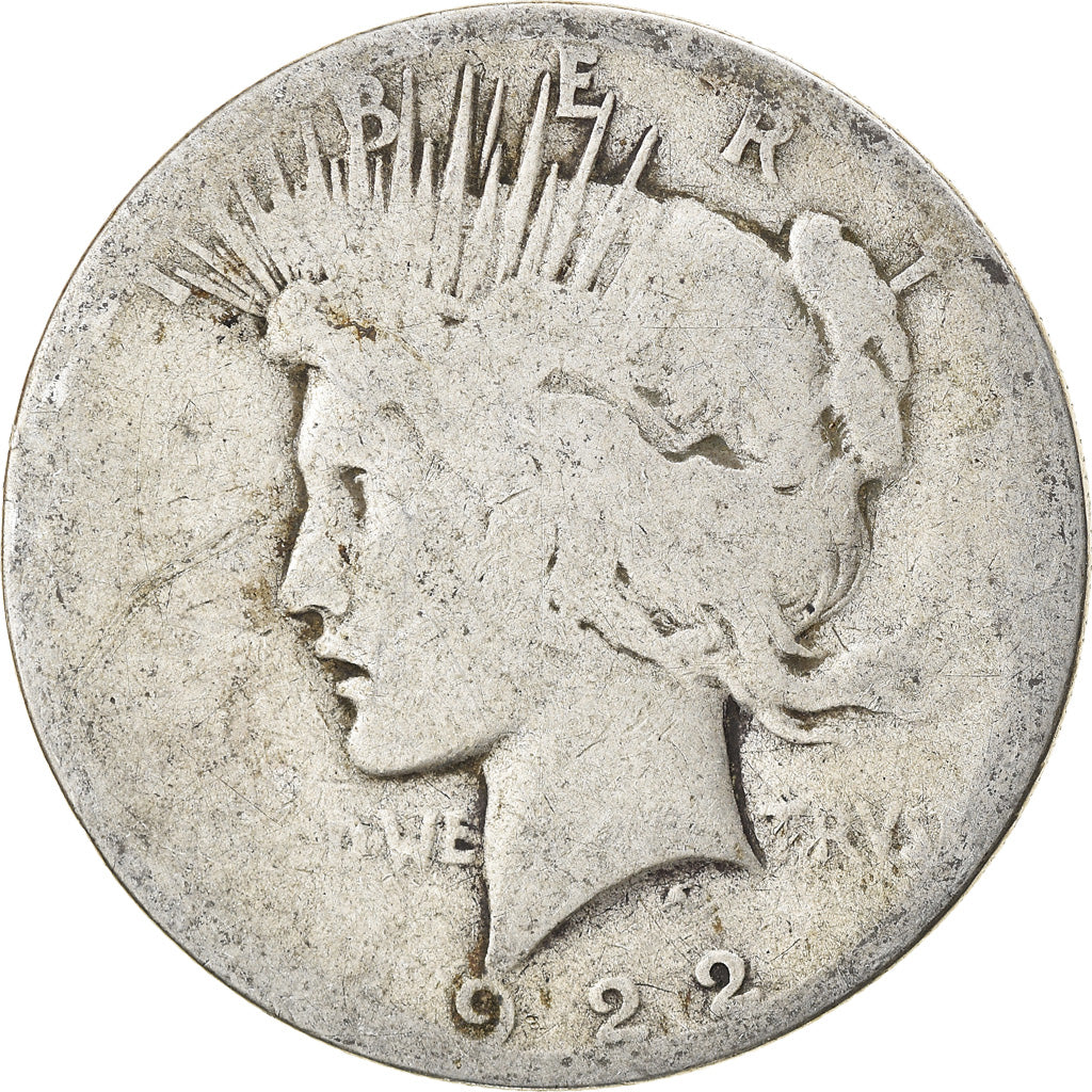Münze, Vereinigte Staaten, Peace Dollar, Dollar, 1922, U.S. Mint, San