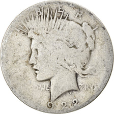 Münze, Vereinigte Staaten, Peace Dollar, Dollar, 1922, U.S. Mint, San