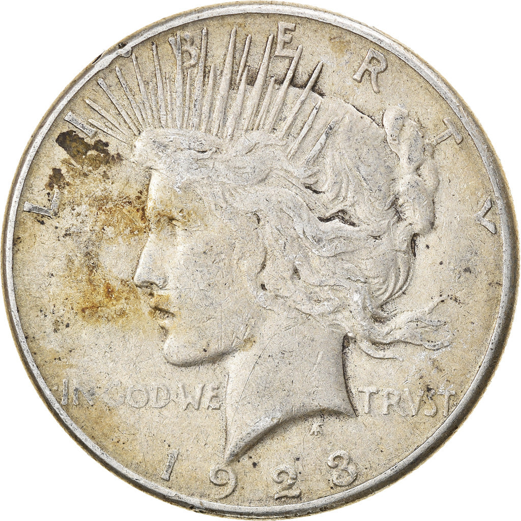 Münze, Vereinigte Staaten, Peace Dollar, Dollar, 1923, U.S. Mint, San