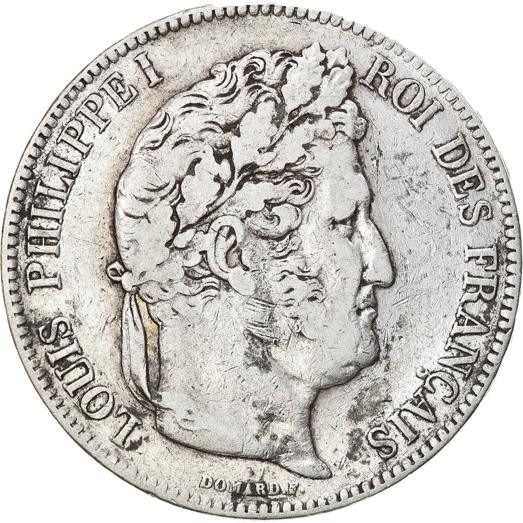 Coin, France, Louis-Philippe, 5 Francs, 1842, Bordeaux, VF(20-25), Silver