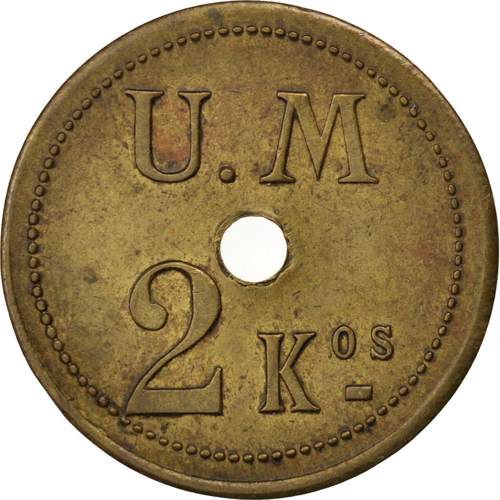 Coin, France, 2 Kilos, EF(40-45), Brass, Elie:70.3