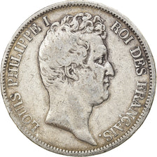 Munten, Frankrijk, Louis-Philippe, 5 Francs, 1830, Paris, FR, Zilver, KM:736.1