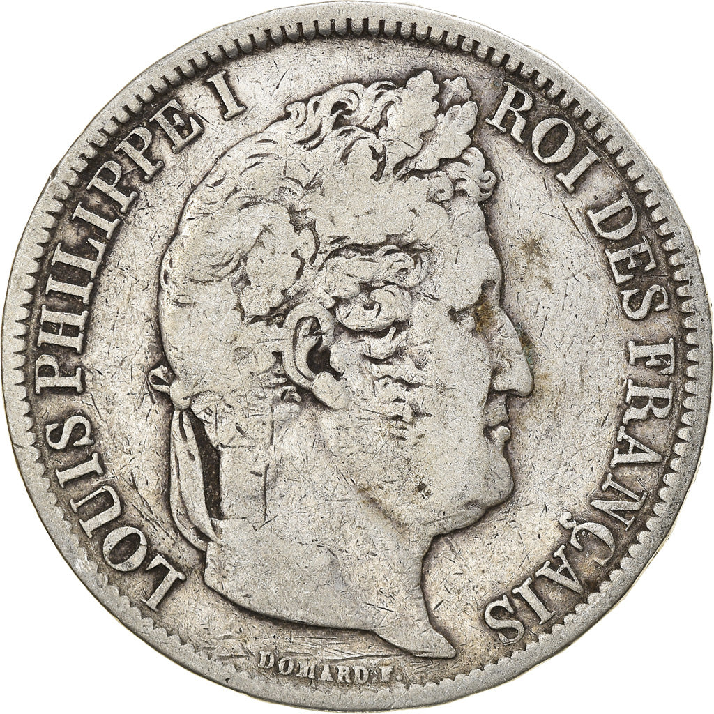Coin, France, Louis-Philippe, 5 Francs, 1831, Paris, VF(20-25), Silver