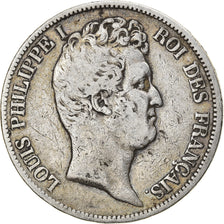 Münze, Frankreich, Louis-Philippe, 5 Francs, 1831, Paris, S, Silber, KM:735.1
