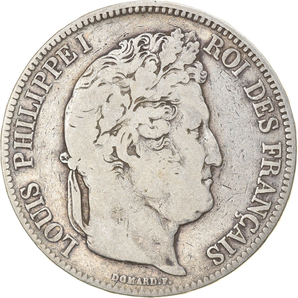 Munten, Frankrijk, Louis-Philippe, 5 Francs, 1833, Paris, FR, Zilver, KM:749.1